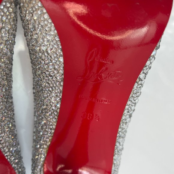 🌷❤️🔥FINAL SALE 🔥 NO OFFERS🌷Christian Louboutin Lady Lynch Swarovski 38.5 - Picture 9 of 9